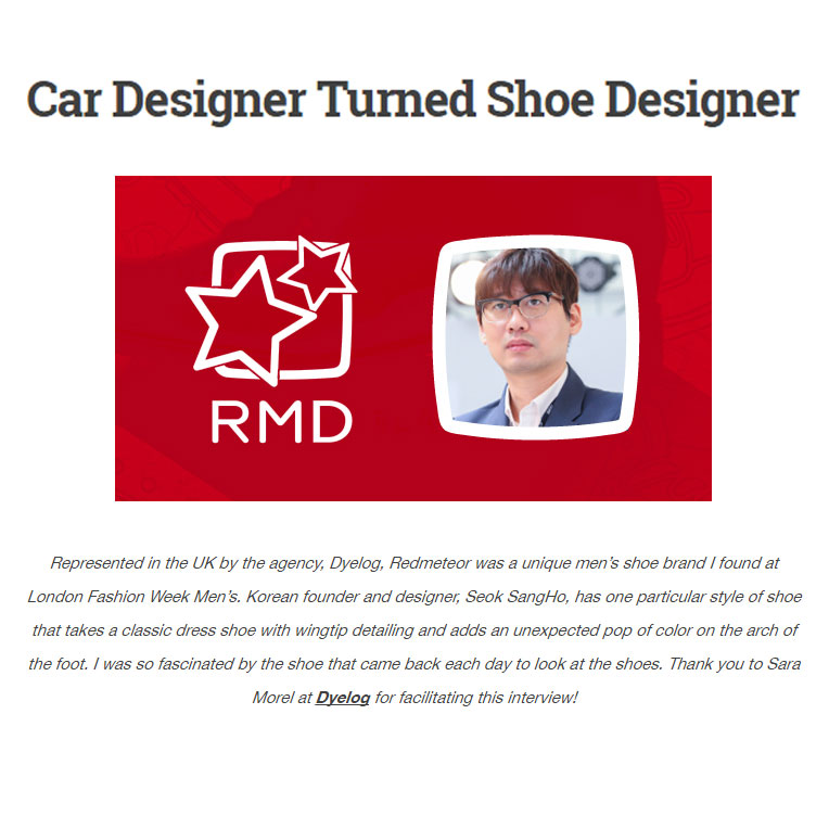Car Designer Turned Shoe Designer